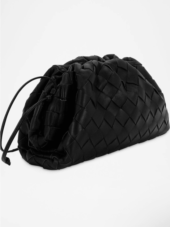 Bottega Veneta Handbags - Bottega Veneta Nappa Intrecciato Crossbody Pouch Black